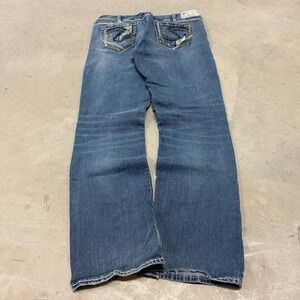 Vintage y2k Baggy Bootcut Silver Jeans